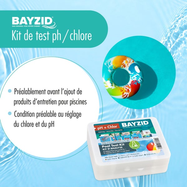 Bayzid Pool Test-Kit zur pH- und Chlor-Wert Bestimmung