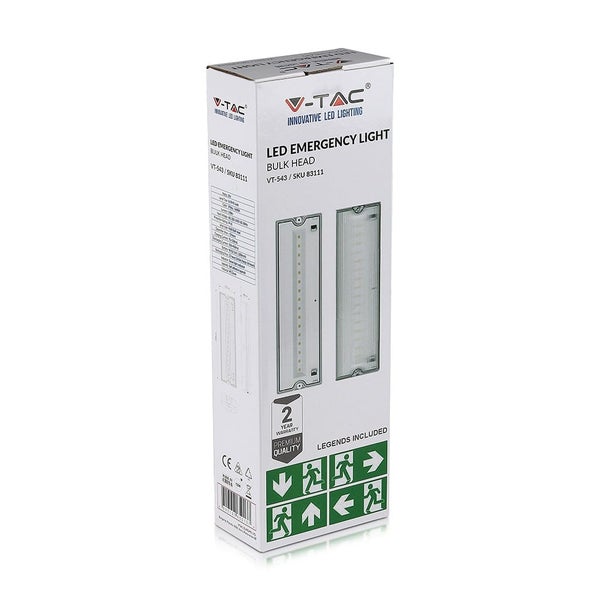 Bulkheads Notfall-Leuchten - 12 - Stunden - IP65 - 3W - 140 Lumen - 6400K