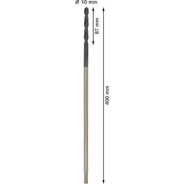Bosch PRO Wood HSS Installationsbohrer 10 x 87 x 400 mm - 2608597400
