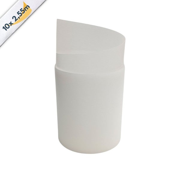 Kunststoff-Wellplatte, 10 Stück à 2,55 Meter