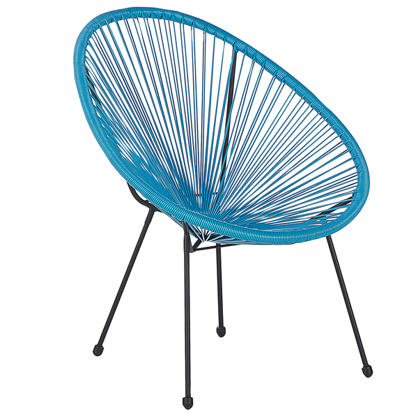 Gartenstuhl ACAPULCO II Polyrattan Blau