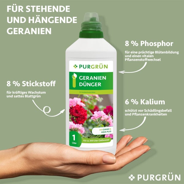 Purgrün Geraniendünger 1 Liter