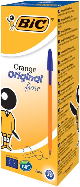 BIC Kugelschreiber Orange Original fine 0.35 mm blau, 20er Set