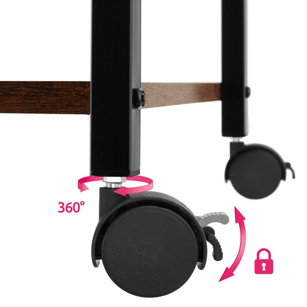 Rolle mit 360 Grad Drehfunktion und Feststellbremse