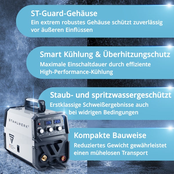Anschlüsse an einem Schweißgerät