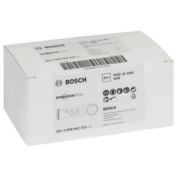 Bosch Starlock Plus Sägeblätter Set, 25 Stück