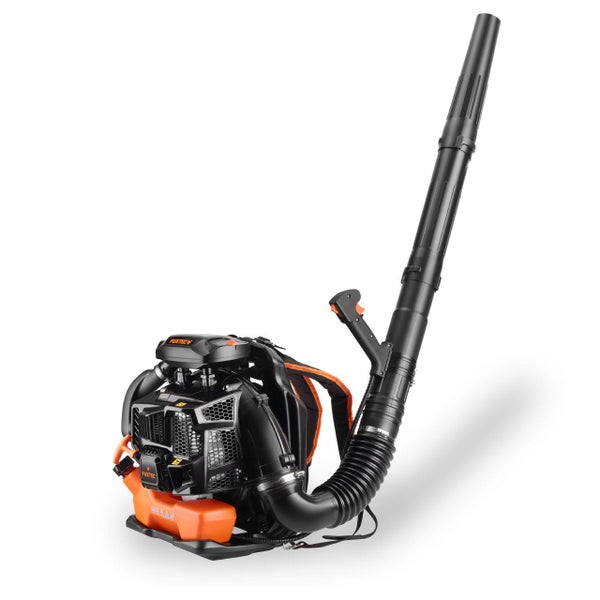 Rückentragbarer Laubbläser für den Einsatz im Garten