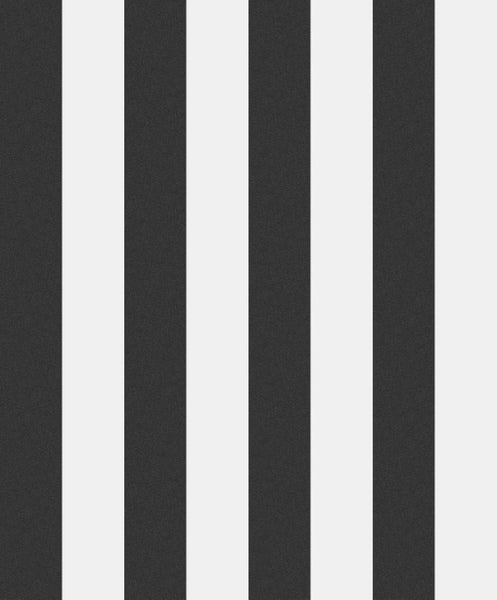 Masureel Tapete Streifen Schwarz und Weiß - 53 cm x 10.05 m - 632139