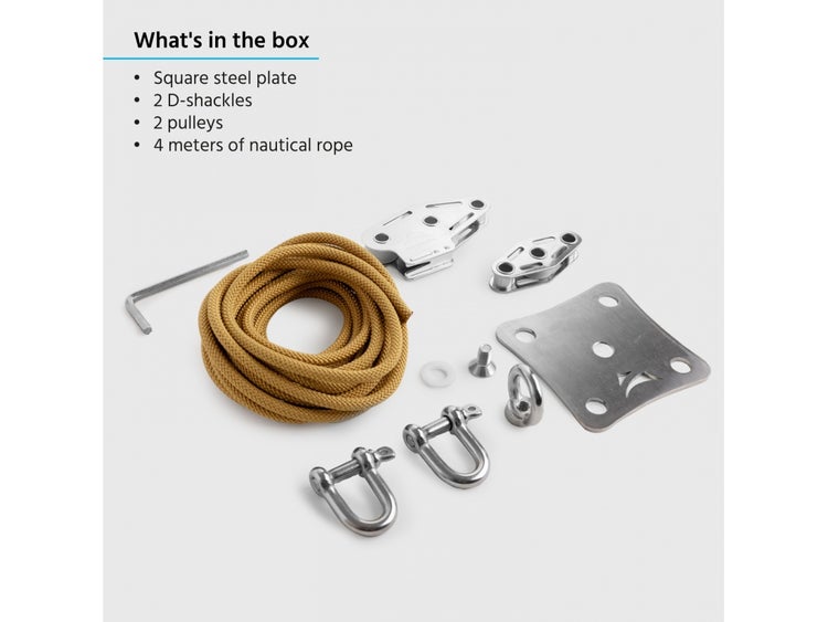 Segelbootblock mit Seil