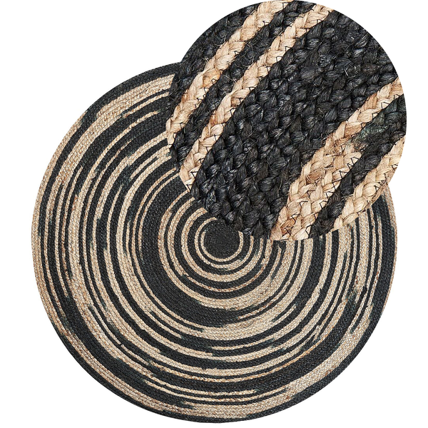 Teppich ARTORA Beige ø 140 cm Jute
