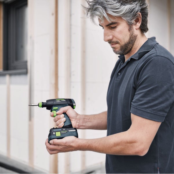 Festool Akku-Bohrschrauber T 18+3 HPC 4,0 I-Set / 2x 4,0 Ah Akku + Ladegerät + Zubehör im Systainer - 577609