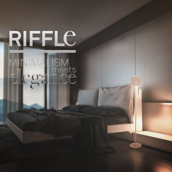 LED Akku Stehleuchte stufenloser Touchdimmer 4,2W 400 lm 2700 K höhenverstellbar Riffle beige
