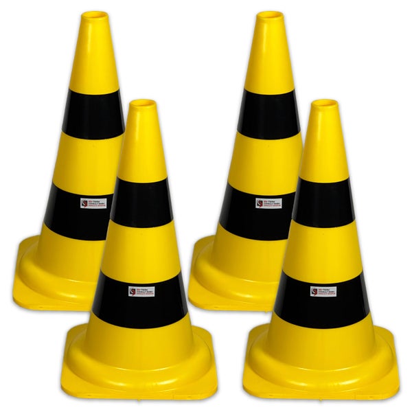 AHIER Leitkegel & Rennflaggen Set – 38-teilig, Mit Gebohrten Kegeln, Banner & Laufmatte, Für Sport & Mottoparty