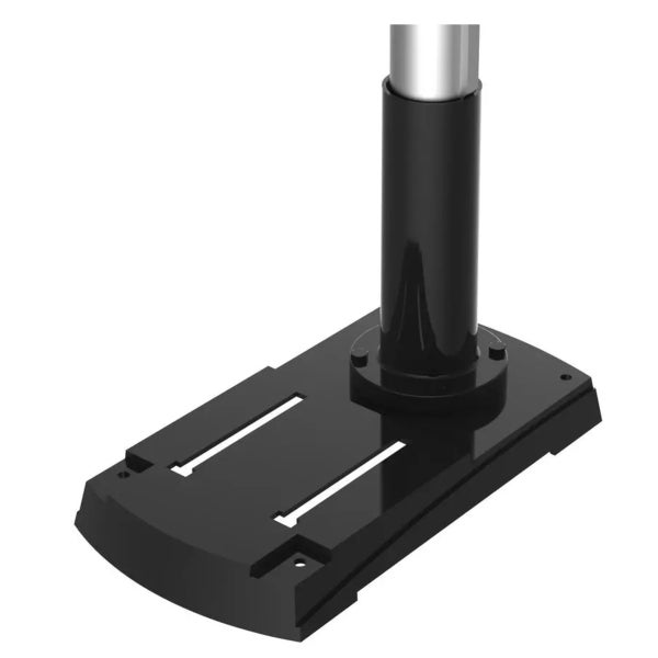 Schwarzer Lampenfuß mit Metallstange für Innenräume