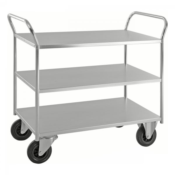 Servierwagen mit drei Ablageflächen aus Metall