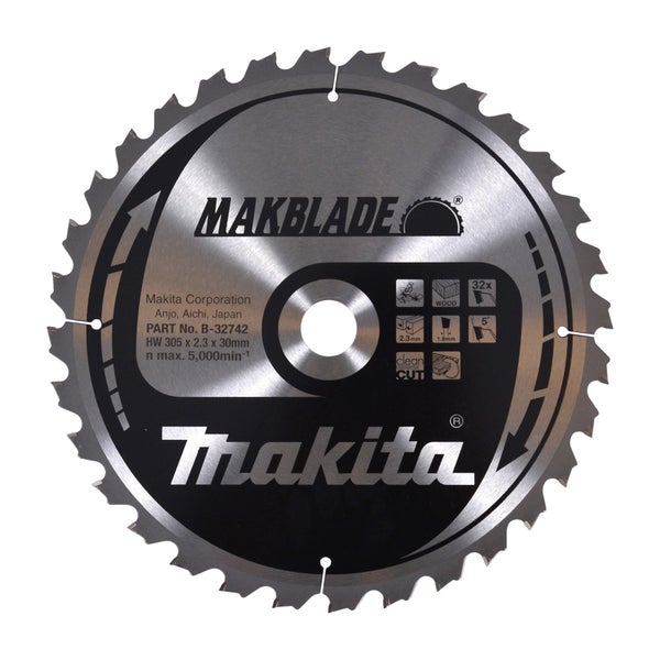 Makita Makblade Sägeblatt für Holz, 305 Millimeter Durchmesser