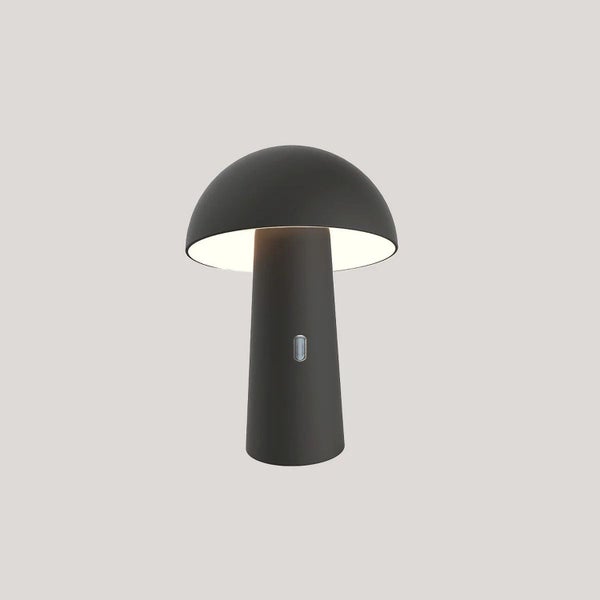 Moderne Pilzlampe als Tischleuchte in schlichter Bauform mit integriertem Schalter.
