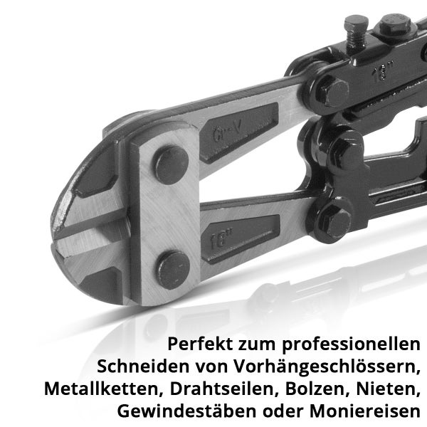 Bolzenschneider 18“ Chrom-Vanadium Profi-Bolzenschere, Stahlschneider