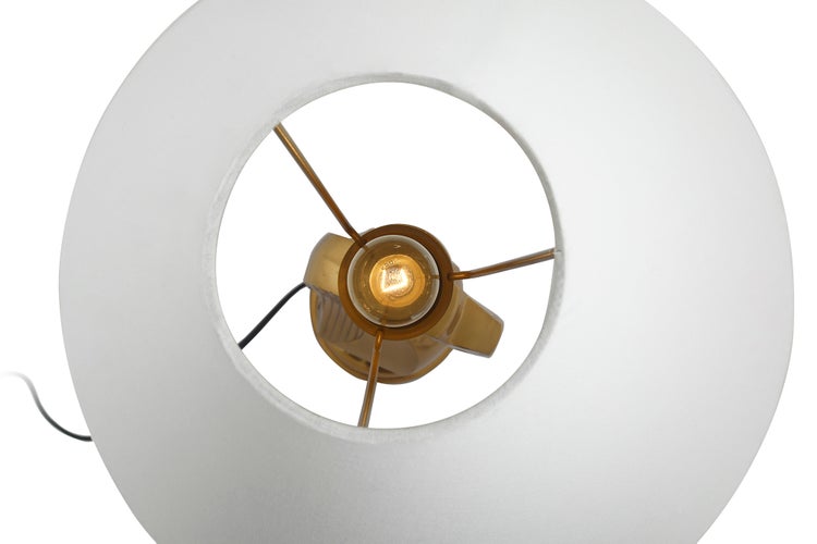 Tischlampe mit dekorativem Pferd-Schachfiguren-Sockel Weiß | Wohnzimmer Esszimmer Leuchte