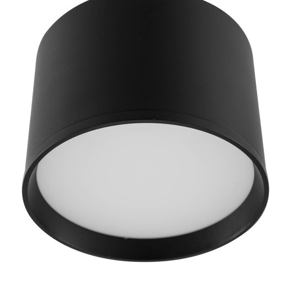 Lindby LED Aufbauleuchte schwarz Ø 12 cm, Aufbaustrahler Deckenspot 15W Deckenaufbauspot Deckenstrahler Deckenlampe Strahler Spot Downlight
