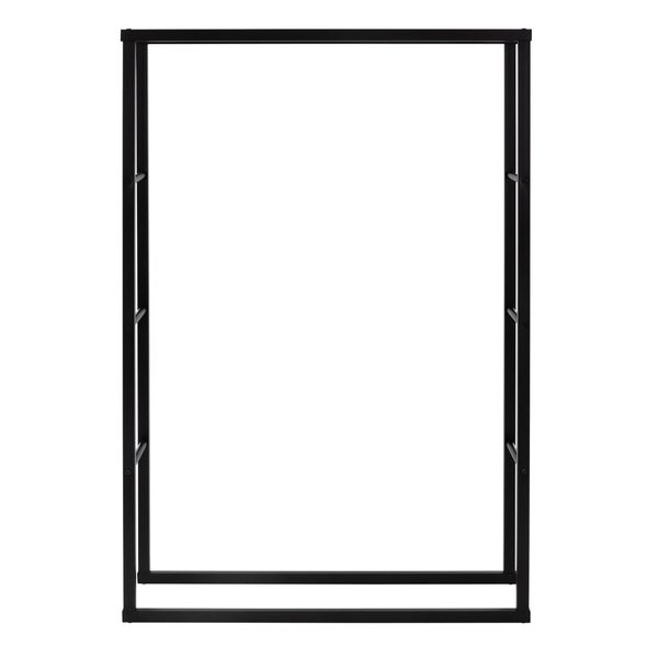 ML-Design Kaminholzregal 100x150x25cm rechteckig, Schwarz, Metall, Innen/Außen, Brennholzregal Holzaufbewahrung aus beschichtetem Stahl, Kaminholzständer Kaminholzhalter Feuerholzregal für Kamin/Ofen