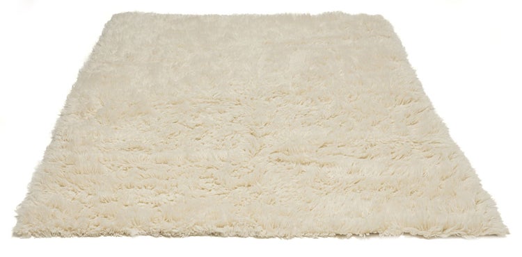 Flokati-Teppich Super Flokati 1400 Wollweiß 80x150 cm