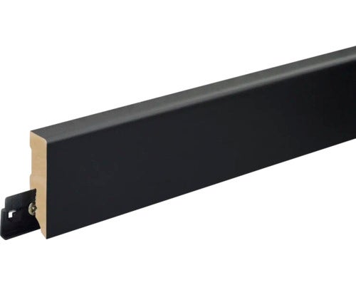 Sockelleiste FU062L1 MDF schwarz 15x58x2400 mm