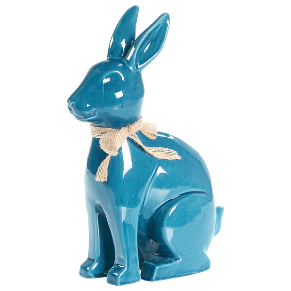Dekofigur Kaninchen JAMBLES Keramik Blau