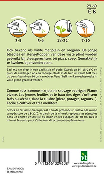 Informationen zur Aussaat von Majoran- und Oreganosamen