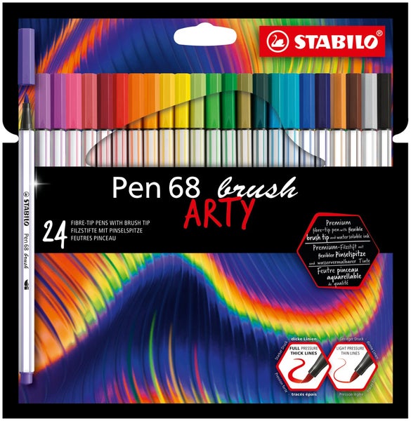 STABILO Pen 68 brush ARTY 24er Set