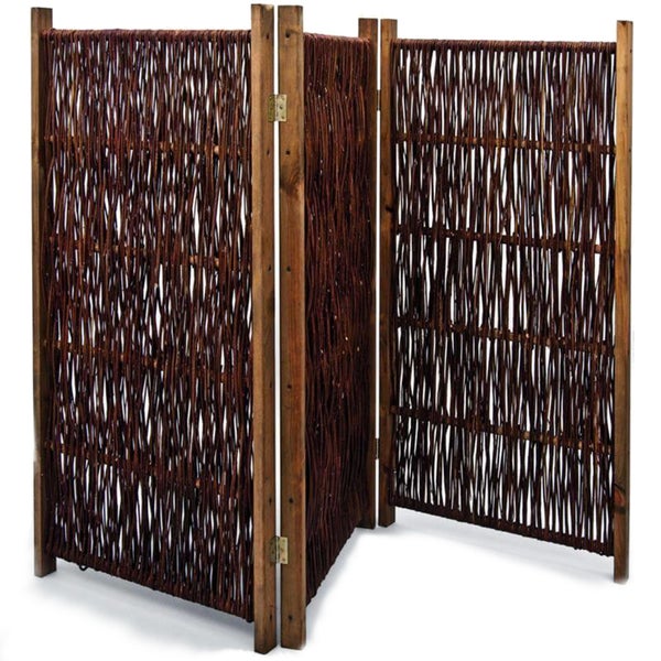 Weiden-Paravent - 3teilig - klappbar - 120x180 cm - Sichtschutz-Module aus Naturmaterialien - Sichtschutz für Garten, Terrasse und Balkon