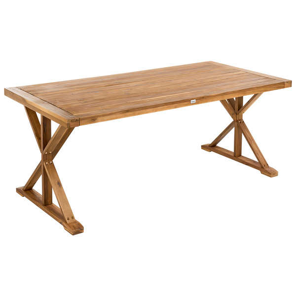 Gartentisch CALABRITTO 90 cm 180 cm Akazienholz Braun