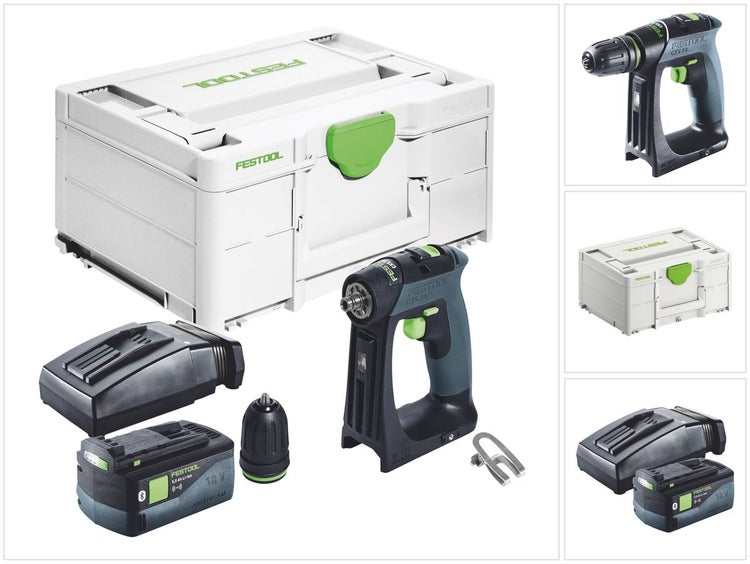 Festool CXS 18 Akku Bohrschrauber 18 V 40 Nm Brushless + 1x Akku 5,0 Ah + Ladegerät + Systainer