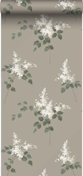 Borastapeter Tapete Blumen Braun - 53 cm x 10.05 m - 660377