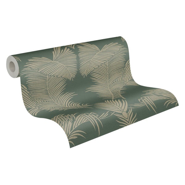 Tapetenrolle mit Palmenblattmuster