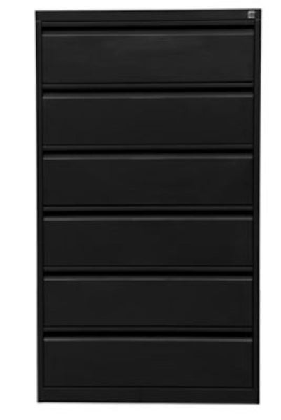PROREGAL Karteischrank Mare 6 Schubladen HxBxT 132 x 76 x 62 cm Anthrazit