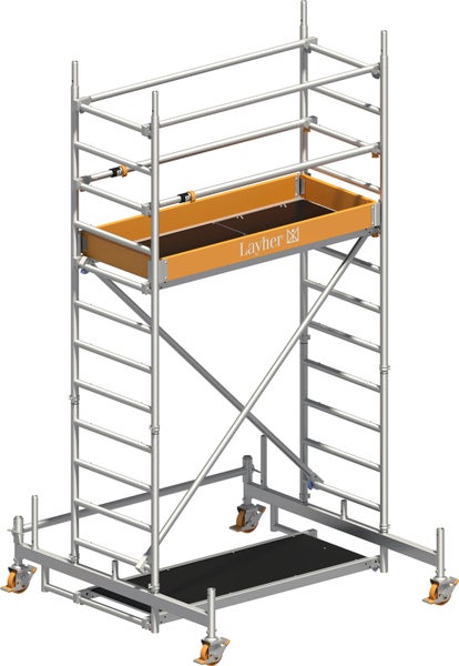 Layher Fahrgerüst mit Trittfläche