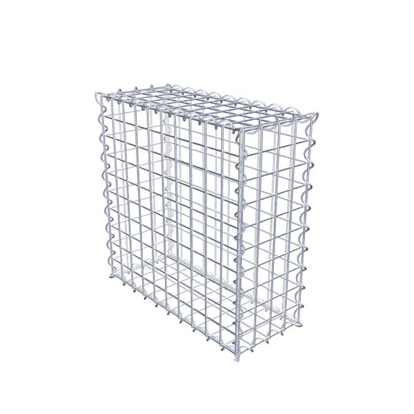 Gabione 50 cm x 50 cm x 20 cm (L x H x T), Maschenweite 5 cm x 5 cm, Spirale
