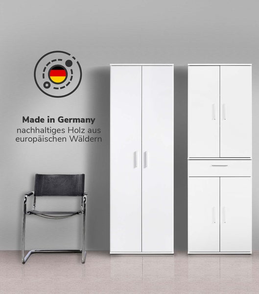 mokebo Schrank Set 2-teilig in Anthrazit 'Die Allzweckwaffe', Set aus Aufbewahrungsschränken
