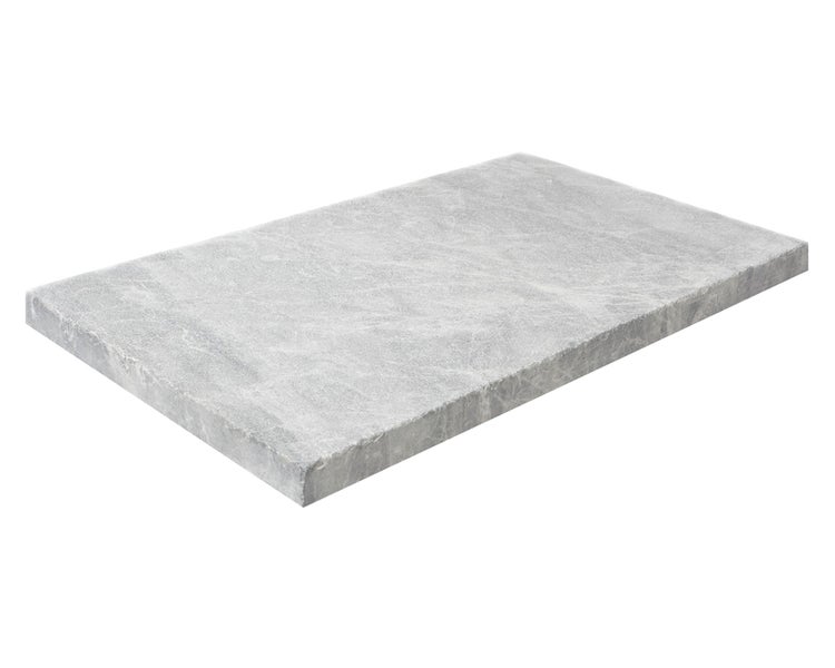 Wohnrausch Marmor Terrassenplatten MIRA GREY 61 x 40,6 x 3 cm, sandgestrahlt, hellgrau