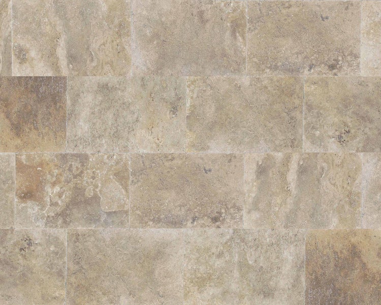 Wohnrausch Travertin Fliesen SUNLIGHT GOLD 61 x 40,6 x 1,2 cm, getrommelt, beige, gelb, braun