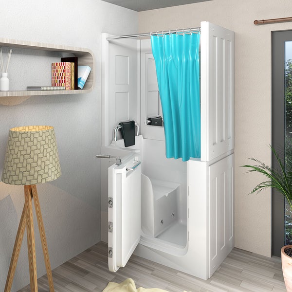 Seniorendusche Wanne Whirlpool S08D-WP-A-L 68x110x205cm