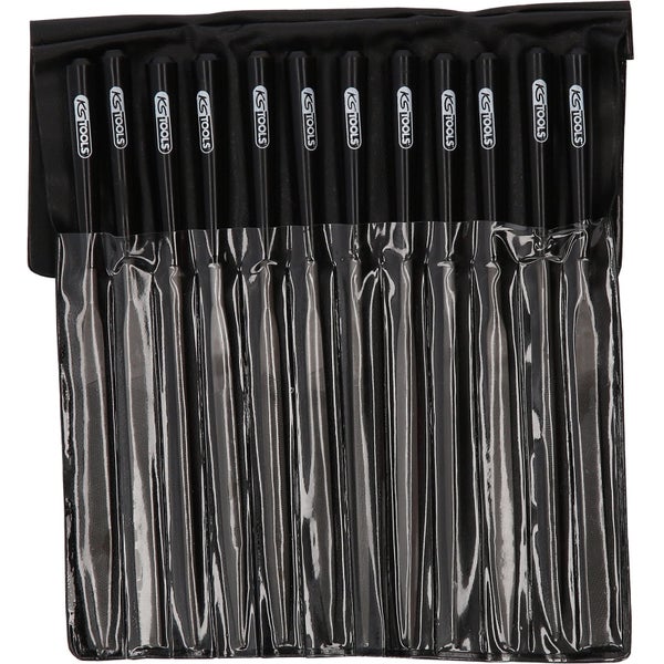 KS Tools Logo Schlüsselfeilen-Satz im Etui, 12-teilig