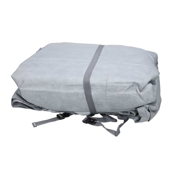 ECD Germany Ganzgarage Größe M 431 x 165 x 119 cm - 4 Lagig - Atmungsaktiv - Wasserdicht - Staubdicht mit UV Schutz - Autoabdeckung Vollgarage Autogarage Autoplane Autoabdeckplane