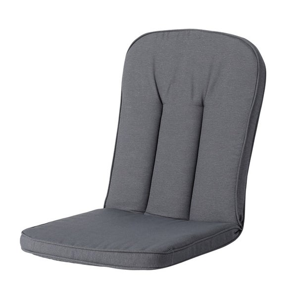 Hochlehnerauflage Carlo / Calvia Panama grau - ca. 100x48 cm - 4er-Set
