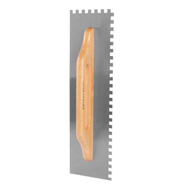 STAHLWERK Obourucní hladítko 140 x 500 mm s obdélníkovými zuby 10 mm
