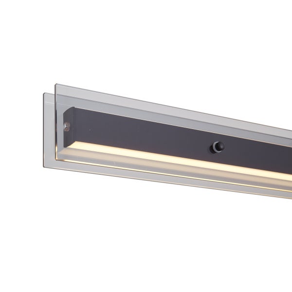 Moderne LED Wandleuchte mit Glasrahmen