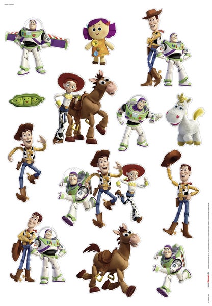 Wandsticker mit verschiedenen Toy Story Motiven