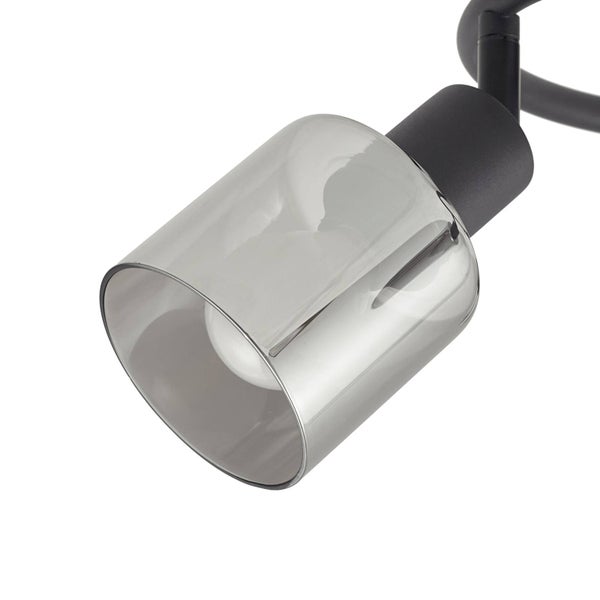 Deckenleuchte mit transparentem Lampenschirm