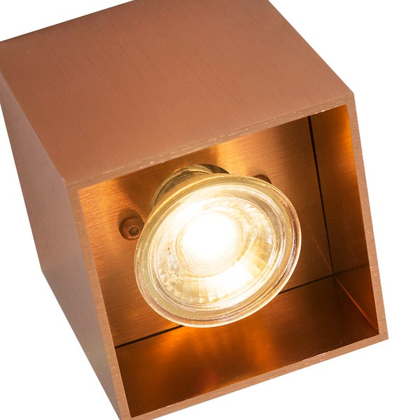 Quadratische Wandleuchte mit LED-Leuchtmittel